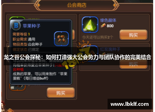龙之谷公会探秘：如何打造强大公会势力与团队协作的完美结合